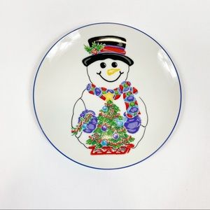 Marketplace Vintage 1998 Snowman Christmas Plate
